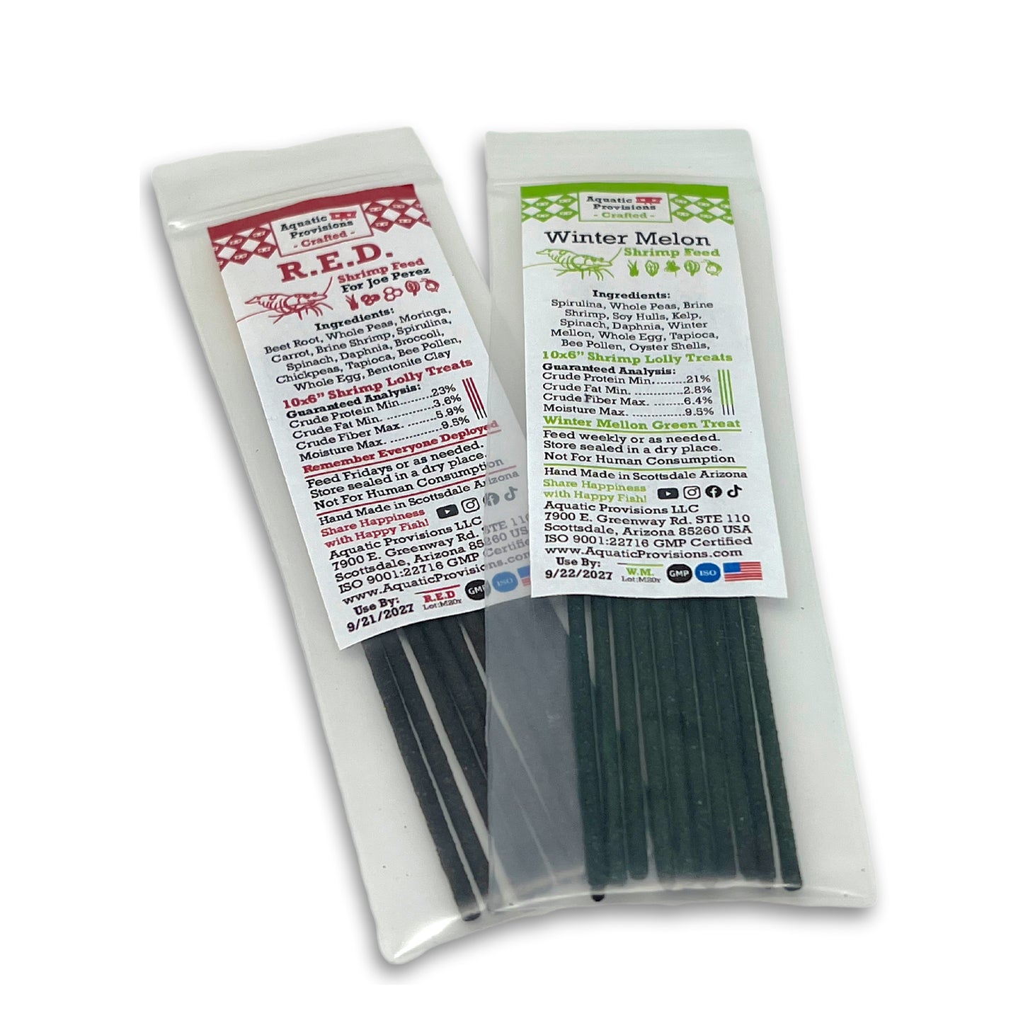 Shrimp Lolly Variety Pack – 5 Blends, 10 Sticks Each (50 Sticks Total)