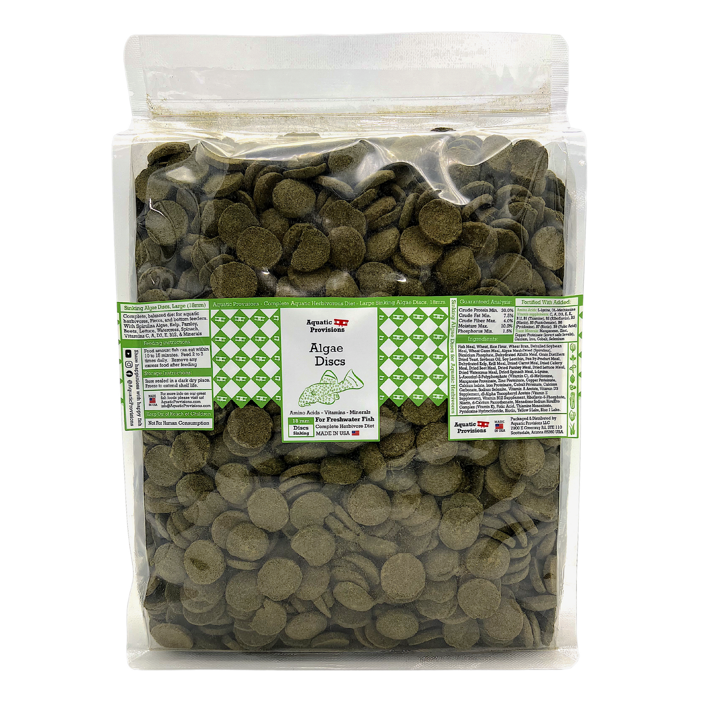 Algae Discs, 18 mm, Bulk