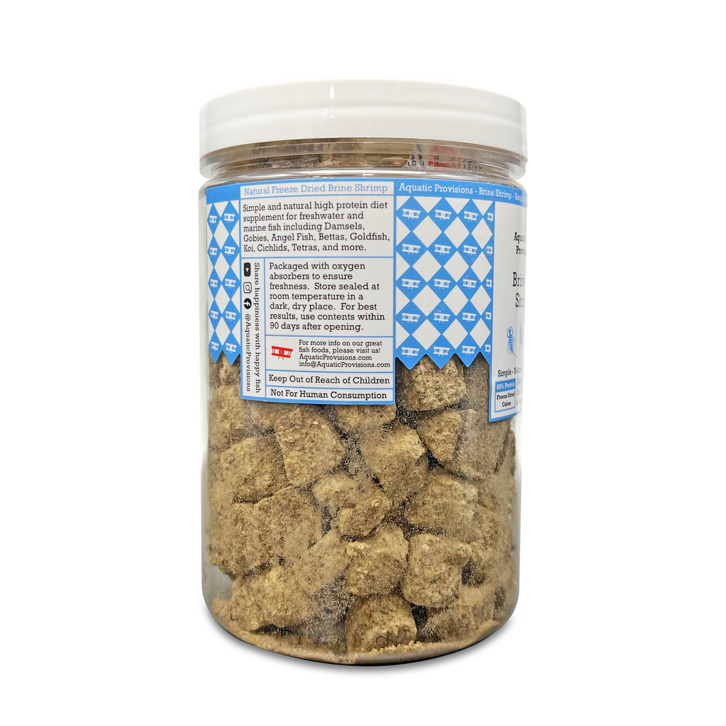 Brine Shrimp Cubes, Freeze Dried