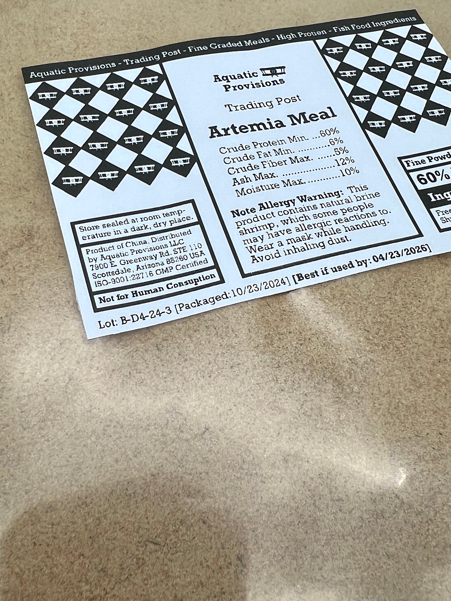 Brine Shrimp Meal – Fine Powder (<0.2mm) - Bulk