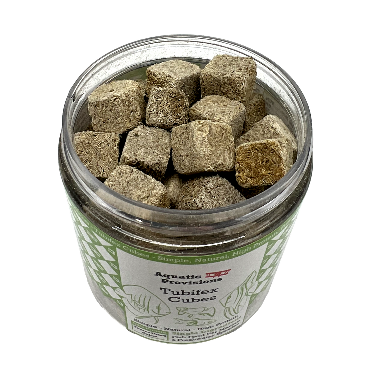 Tubifex Cubes, Freeze Dried