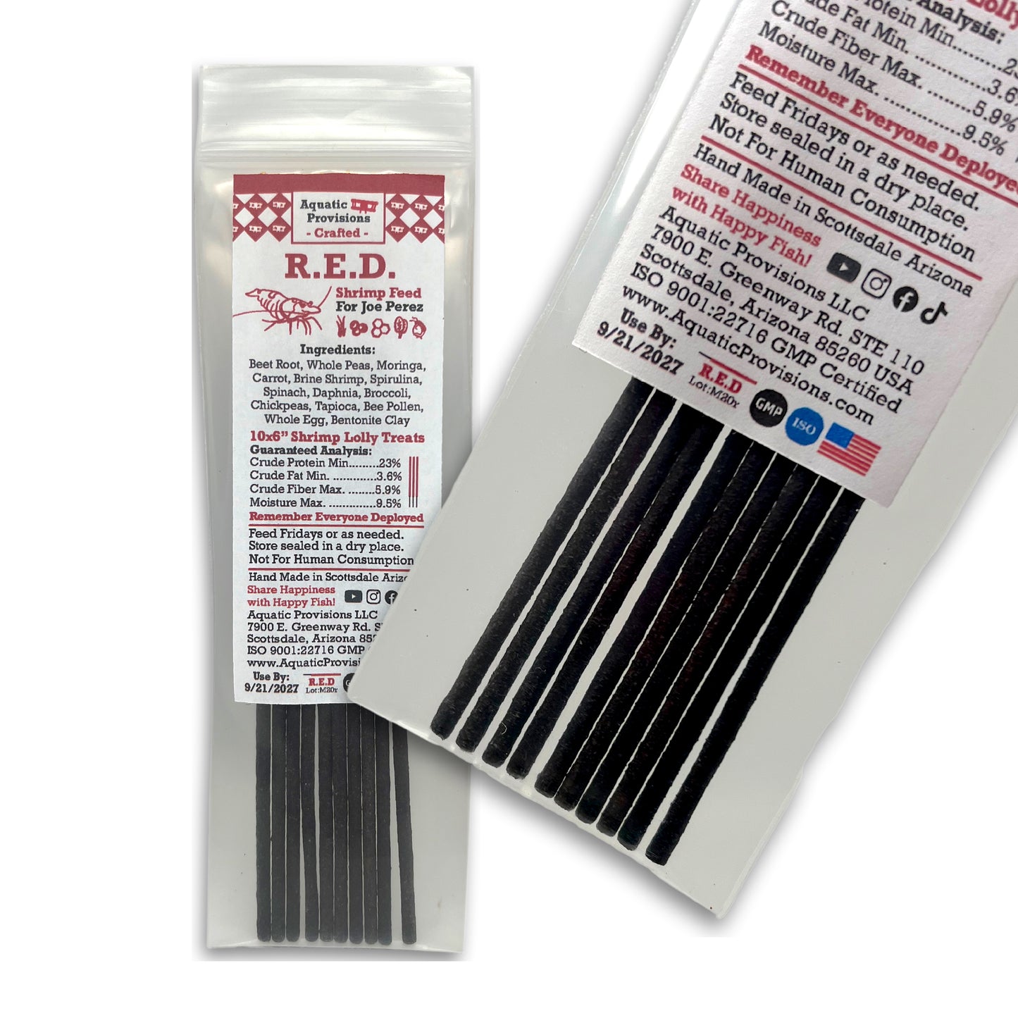 R.E.D. – Shrimp Lolly Treats 10x6"