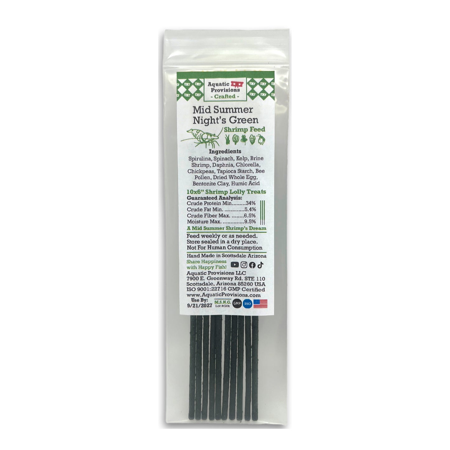 Mid Summer Night's Green - Shrimp Lolly Treats 10x6"