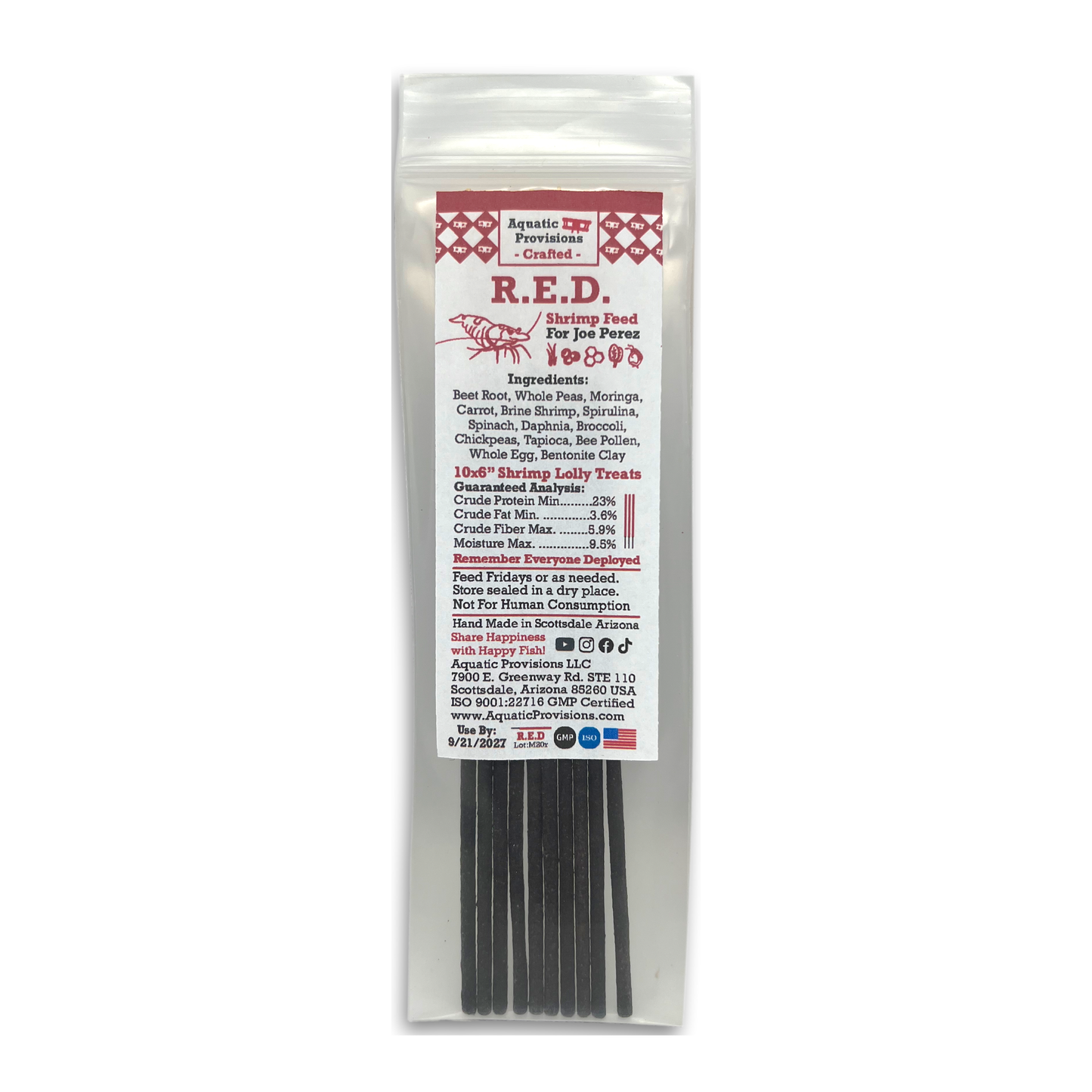 R.E.D. – Shrimp Lolly Treats 10x6"