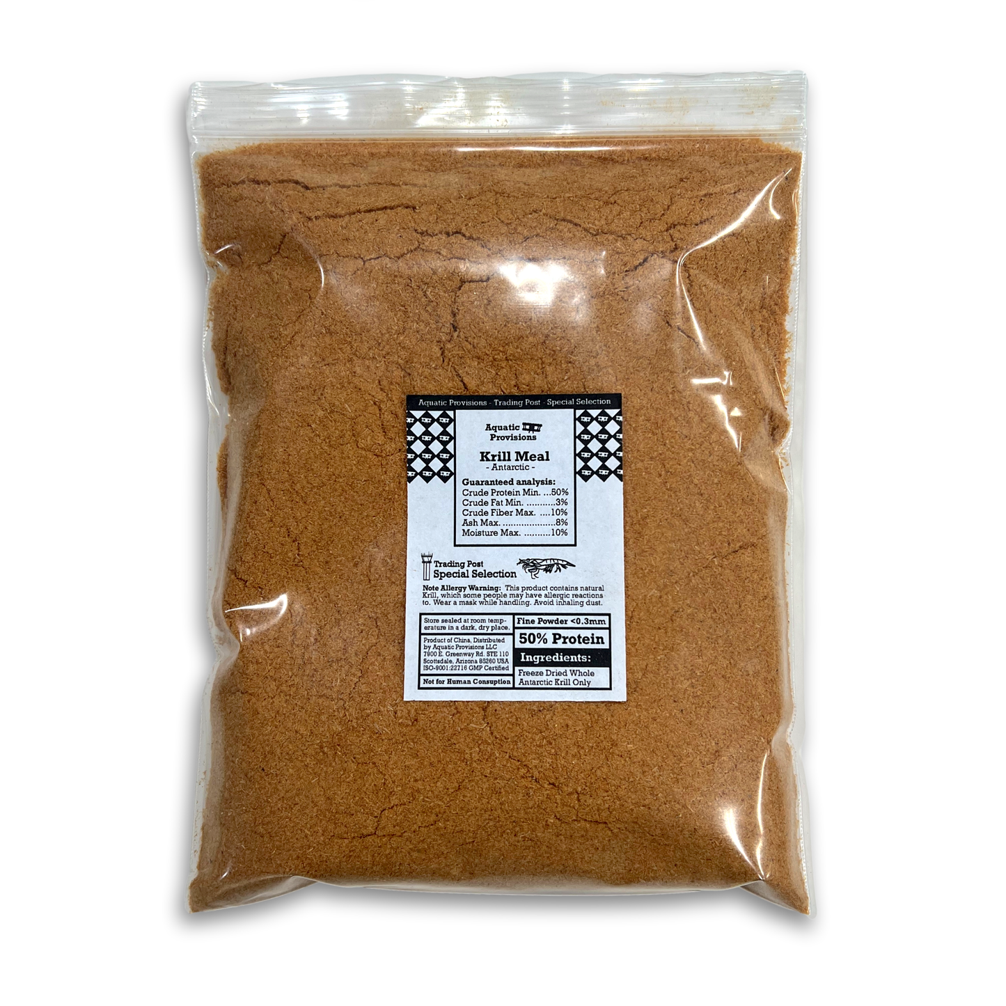 Krill Meal – Antarctic, Fine Powder (<0.3mm) - Bulk