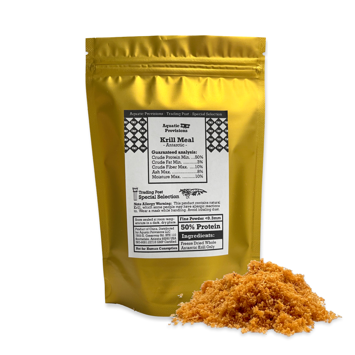 Krill Meal – Antarctic, Fine Powder (<0.3mm)