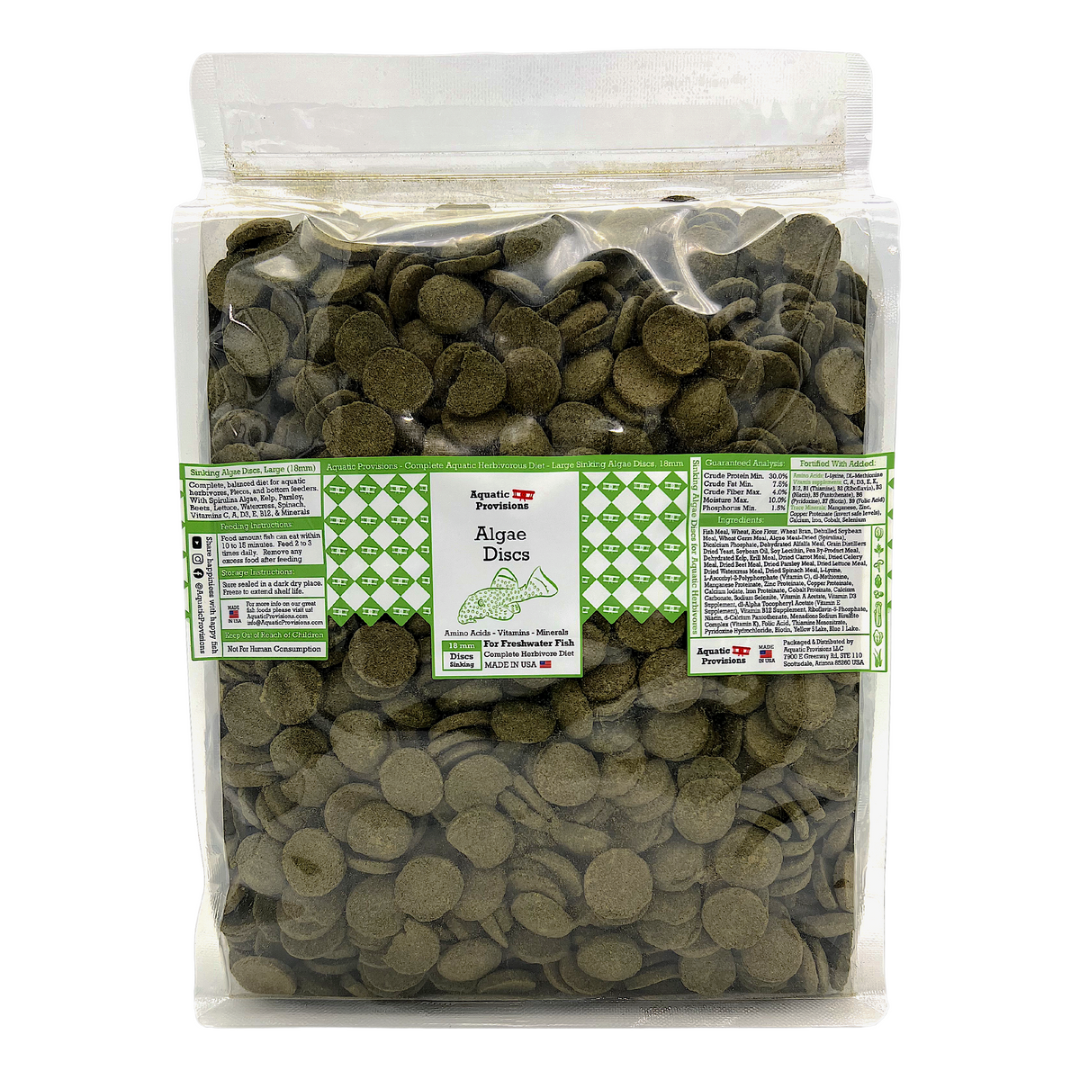Algae Discs Algae Discs, 18 mm, Bulk – Aquatic Provisions