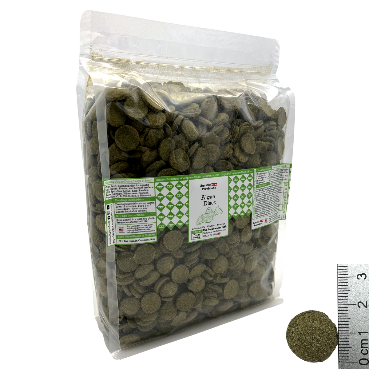 Algae Discs Algae Discs, 18 mm, Bulk – Aquatic Provisions