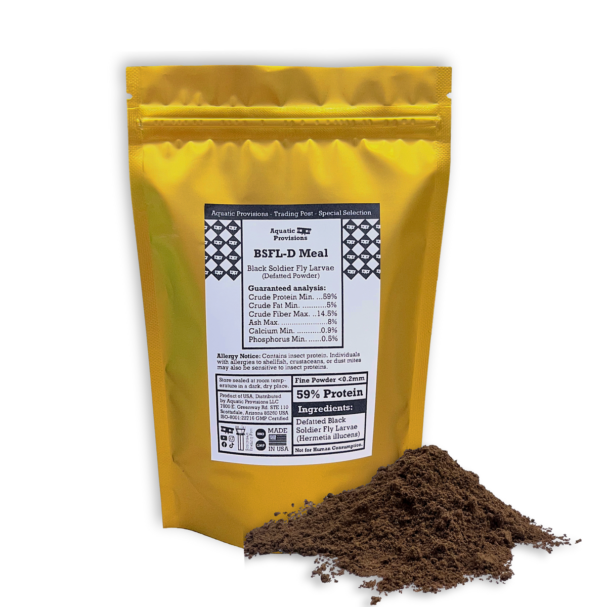 Defatted BSFL - Fine Powder (<0.2mm)