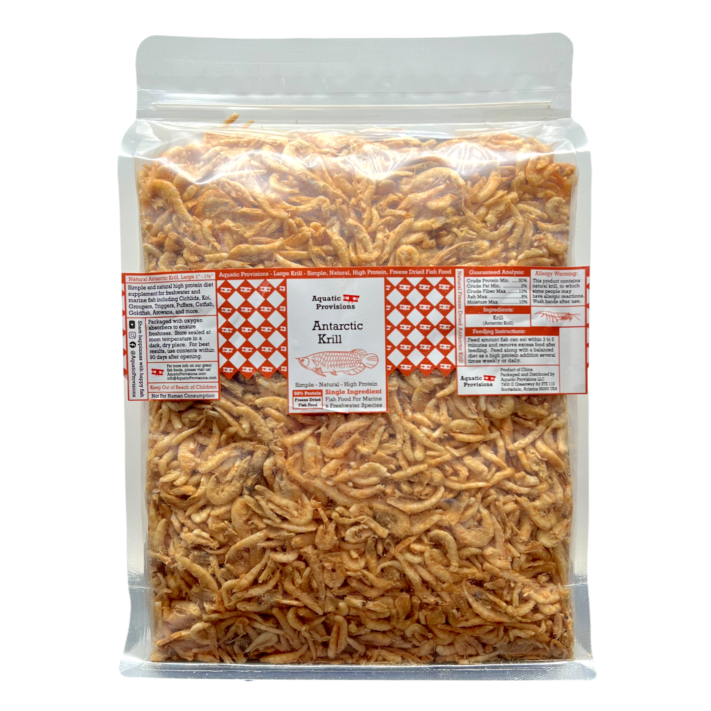 Antarctic Krill, Freeze Dried, Bulk