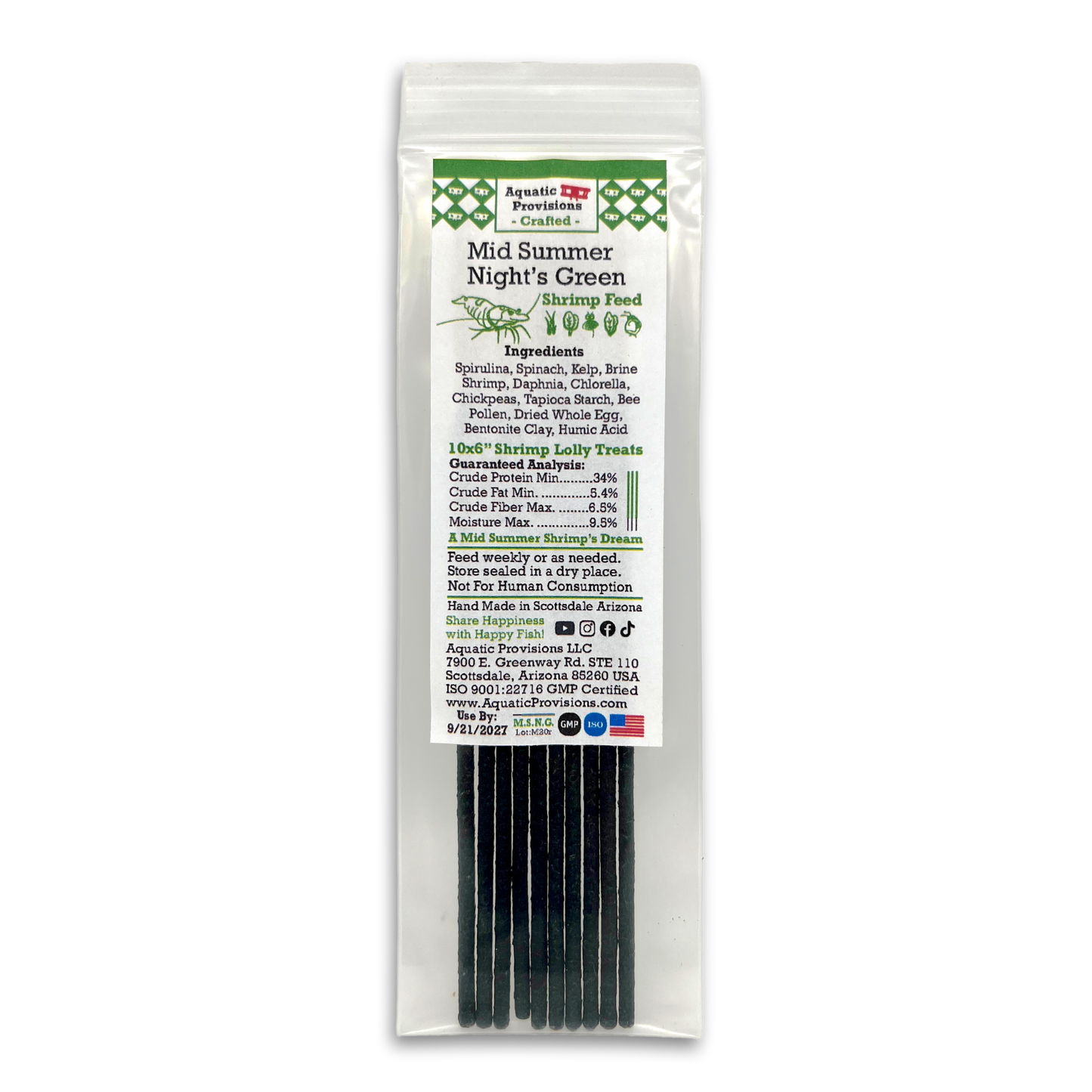 Mid Summer Night's Green - Shrimp Lolly Treats 10x6"