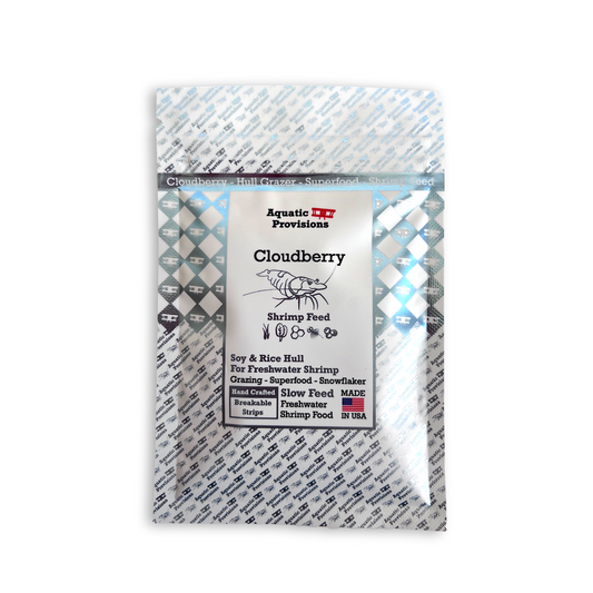 Package of Cloudberry Shrimp Feed with brand logo on a white background