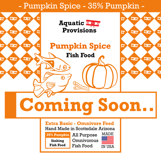 Pumpkin Spice Fish Food, 35% Pumpkin