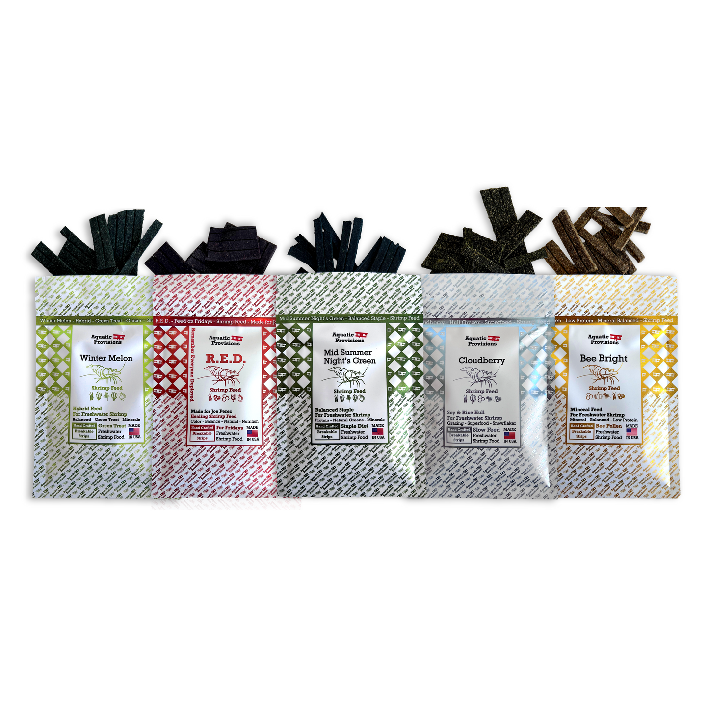 5 pack of neocaridina shrimp feeds