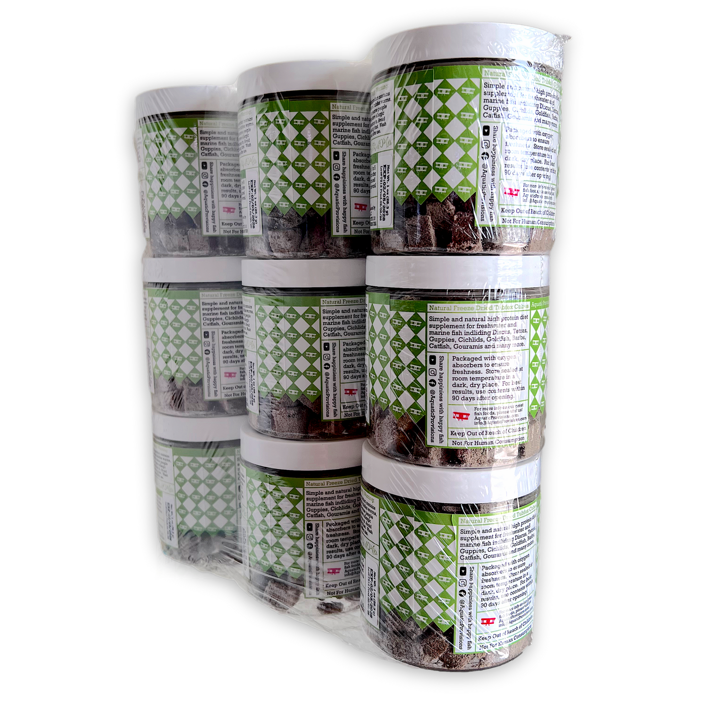 Wholesale Tubifex Cubes Case (9 × Jars)