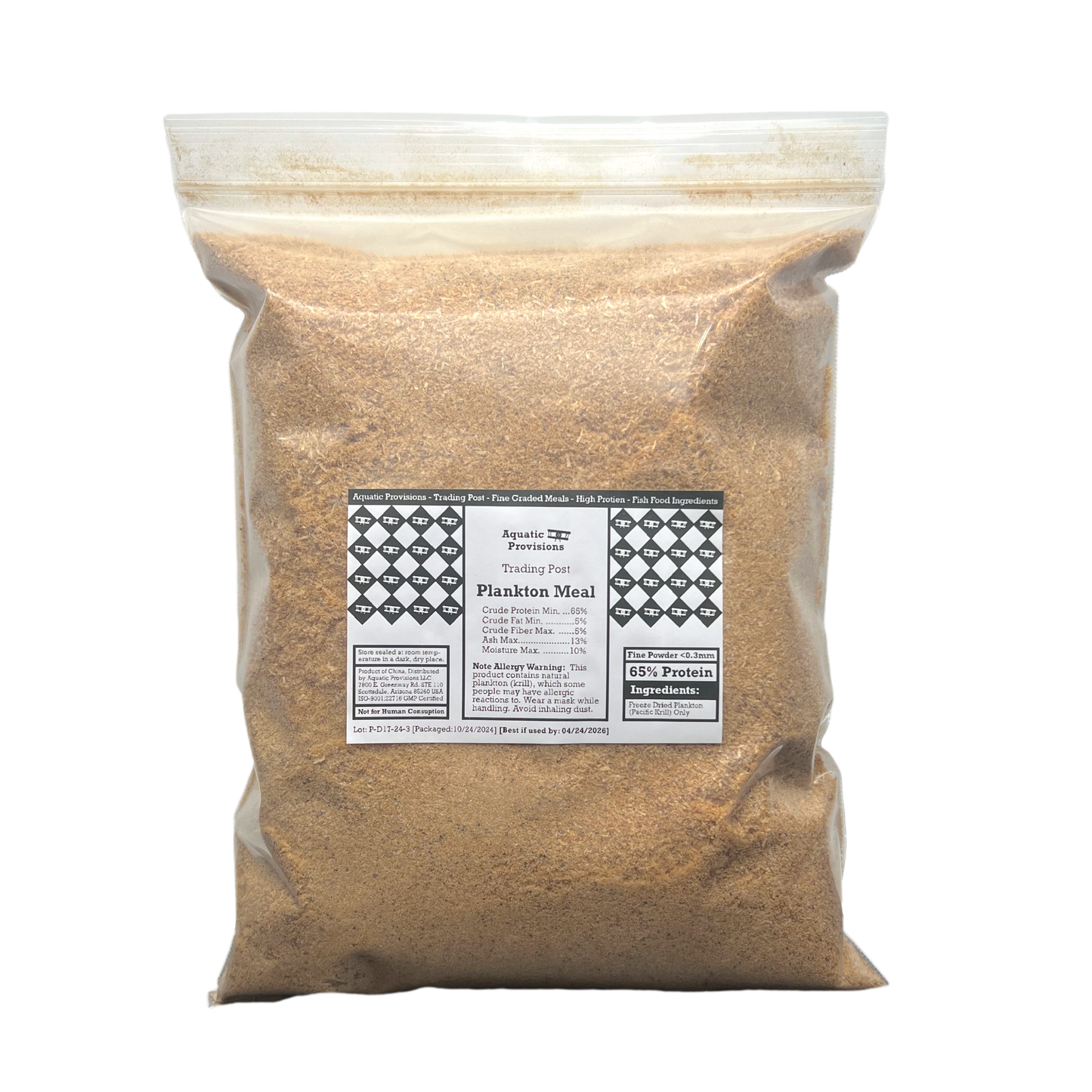 Plankton Meal <0.3mm Powder, Freeze Dried, Bulk