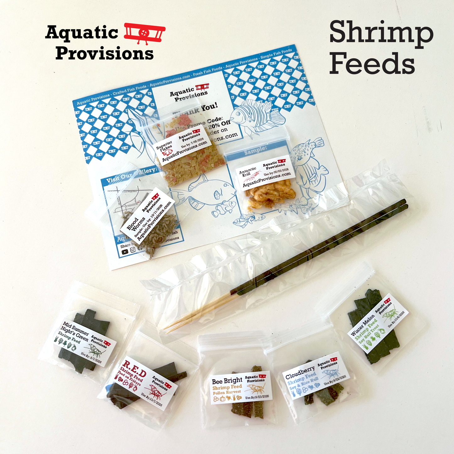 Shrimp Feed Samples Bundle for Free +$1.49 shipping (US only)